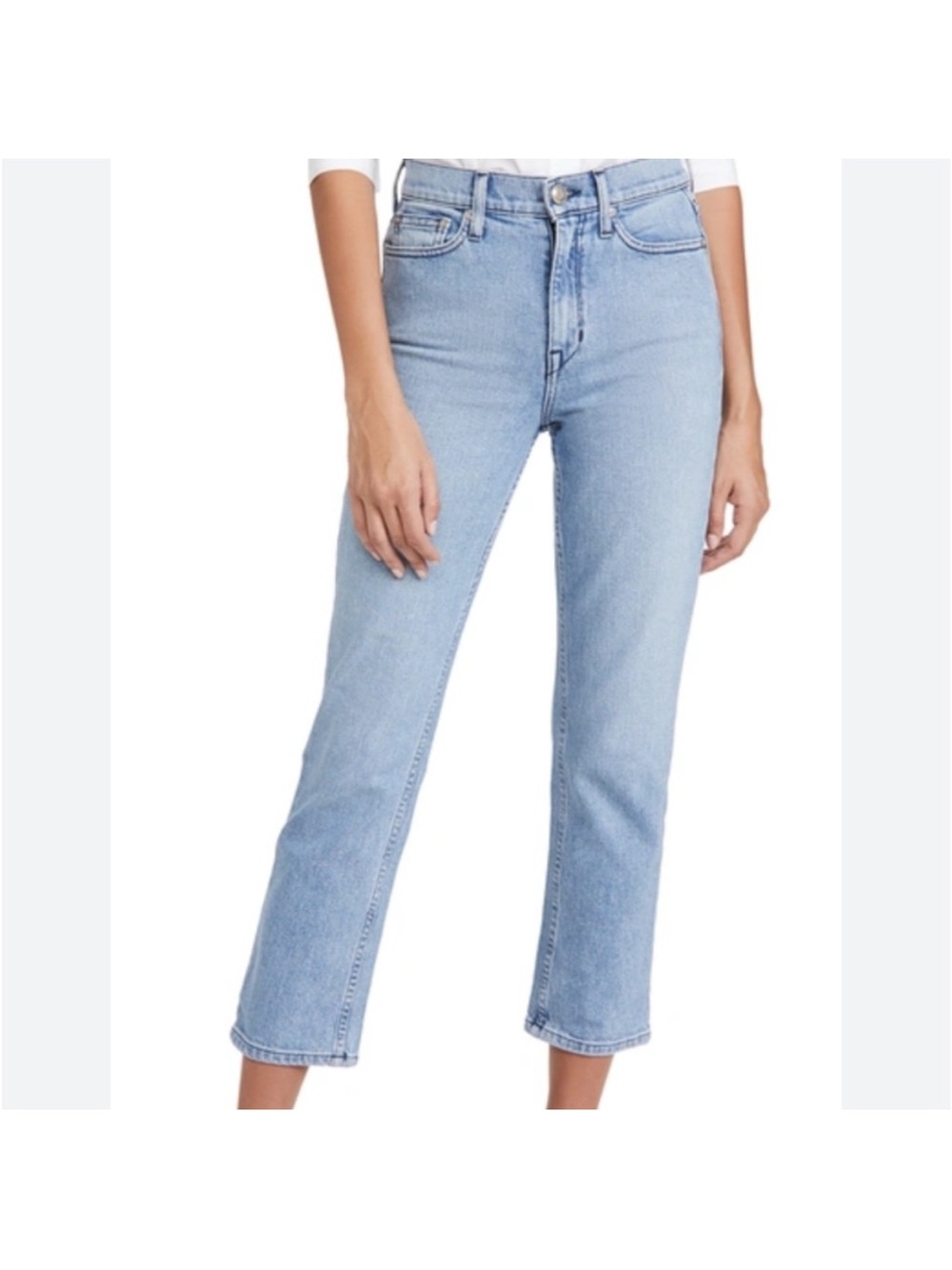 AYR Women's Light Blue Cropped Jeans